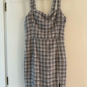 Abercrombie & Fitch Tweed Thigh High Slip Mini Dress